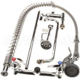 B-0133-ADF12-B Compatible TS Brass Pre Rinse Wall Mnt W/ Add-On