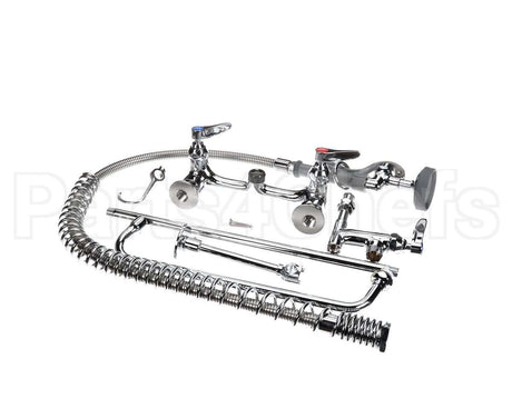 B-0133-ADF14-B T&S Brass Easyinstall Pre-Rinse, Spring Action, 8