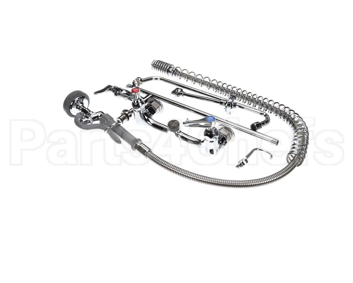 B-0133-ADF14-B T&S Brass Easyinstall Pre-Rinse, Spring Action, 8