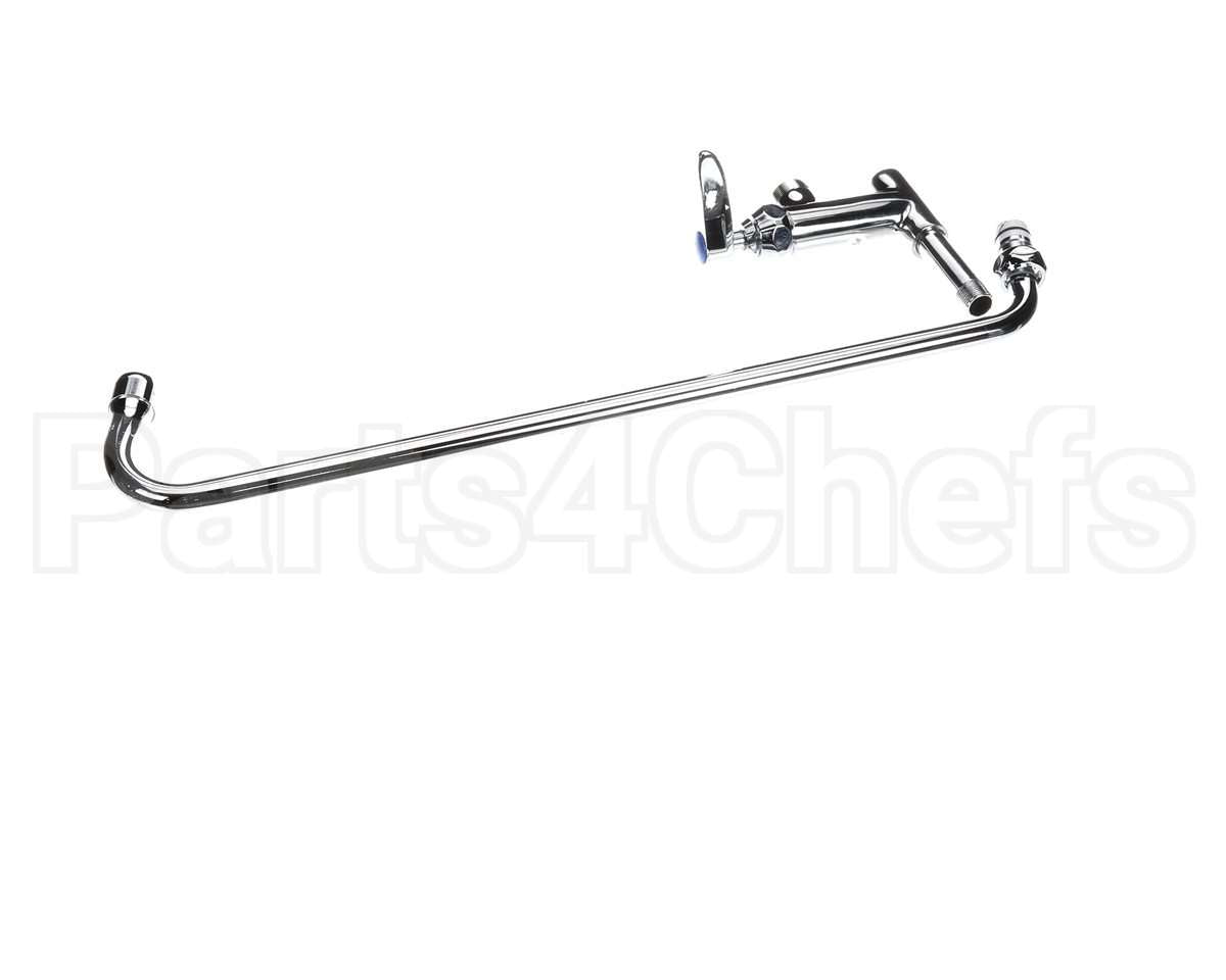 B-0157 T&S Brass Addon Faucet 18 Nozzle Lever Handle