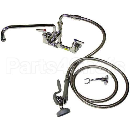 B-0175 Compatible TS Brass Faucet Assembly 8" Ctr Wall 12" Noz