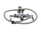 B-0200-LN T&S Brass Double Pantry Base Faucet, Swivel Outlet