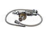 B-0200-LN T&S Brass Double Pantry Base Faucet, Swivel Outlet