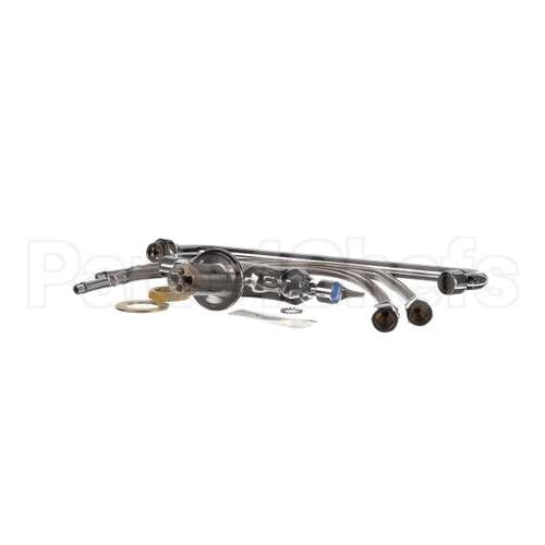 B-0201 T&S Brass Double Pantry Faucet, Single Hole Base,