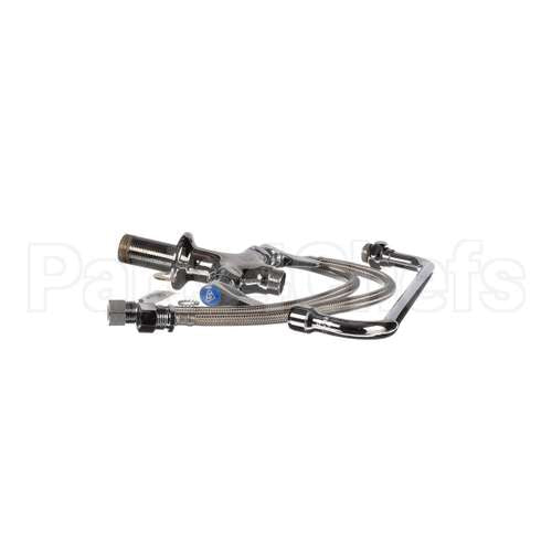 B-0201 T&S Brass Double Pantry Faucet, Single Hole Base,