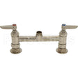 B-0220-LN Compatible TS Brass Faucet Base - Deck, 8" Ctr
