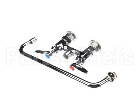 B-0225-CR T&S Brass Double Pantry Faucet Deck Mount 4 Cent