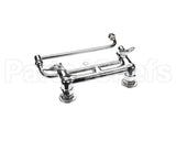 B-0230-24DJ-CR T&S Brass Faucet, 8 Wall Mount, Ceramas, 24 Double