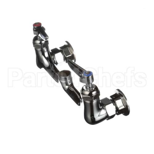B-0230-CR-LN T&S Brass 8 Wall Mount Mixing Faucet, Sc-Cerama Ca