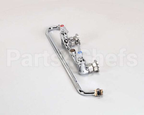 B-0230 T&S Brass Double Pantry Faucet, Wall Mount, 8 Cent