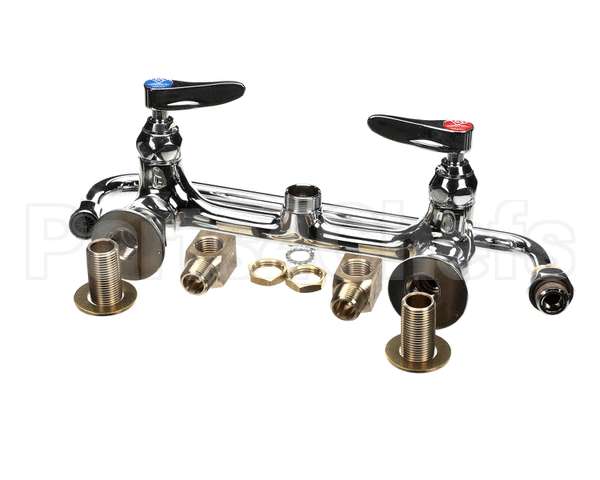 B-0231-02 T&S Brass 8 Wall Mount Faucet 12 Npt Elbows 12