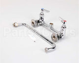 B-0231 T&S Brass Double Pantry Faucet, Wall Mount, 8 Cent
