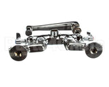 B-0243 T&S Brass Double Pantry Faucet Wall Mount Adjust