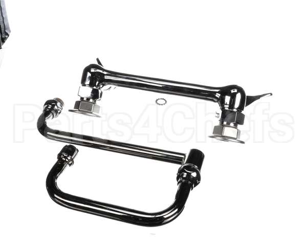 B-0266-CR-SC T&S Brass Dual Pantry Mixing Faucet 8 Wall Mount