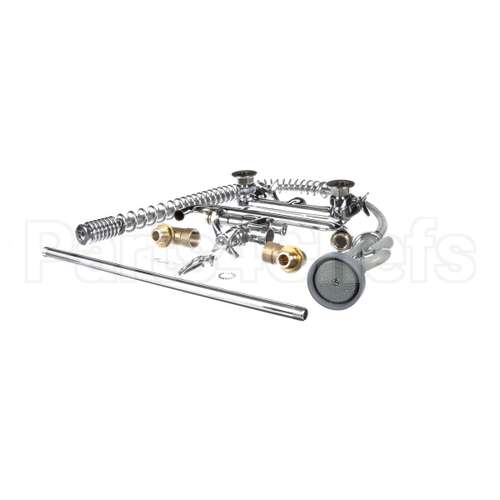 B-0287 T&S Brass Big-Flo Pre-Rinse Unit: 8 Wall Mount, 12