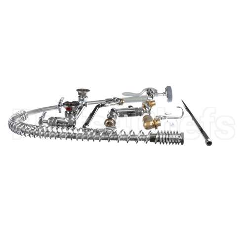 B-0287 T&S Brass Big-Flo Pre-Rinse Unit: 8 Wall Mount, 12