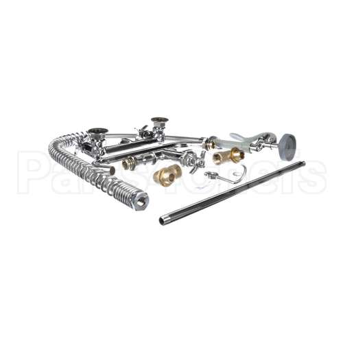 B-0287 T&S Brass Big-Flo Pre-Rinse Unit: 8 Wall Mount, 12