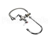 B-0300-CR T&S Brass Double Pantry Faucet, Single Hole Base,