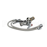 B-0300-LN T&S Brass Double Pantry Swivel/Rigid Base Faucet,