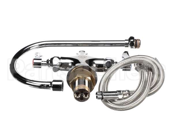 B-0300 T&S Brass Double Pantry Faucet, Single Hole Base,