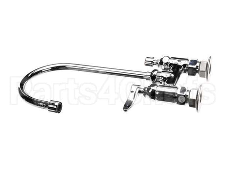 B-0325 T&S Brass Double Pantry Faucet, Deck Mount, 4 Cent