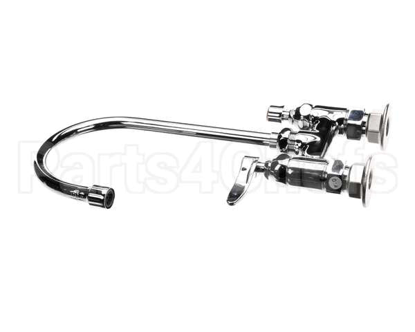 B-0325 T&S Brass Double Pantry Faucet, Deck Mount, 4 Cent