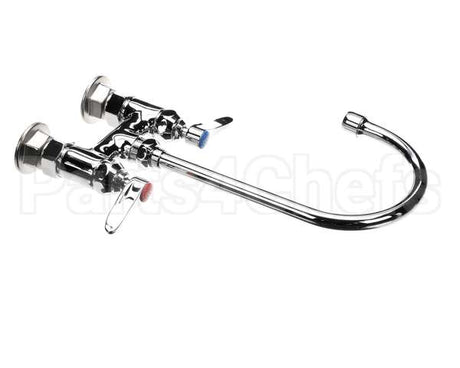 B-0325 T&S Brass Double Pantry Faucet, Deck Mount, 4 Cent
