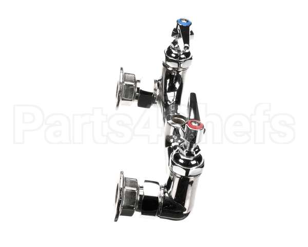 B-0330-LN T&S Brass Double Pantry Base Faucet, Wall Mount, 8