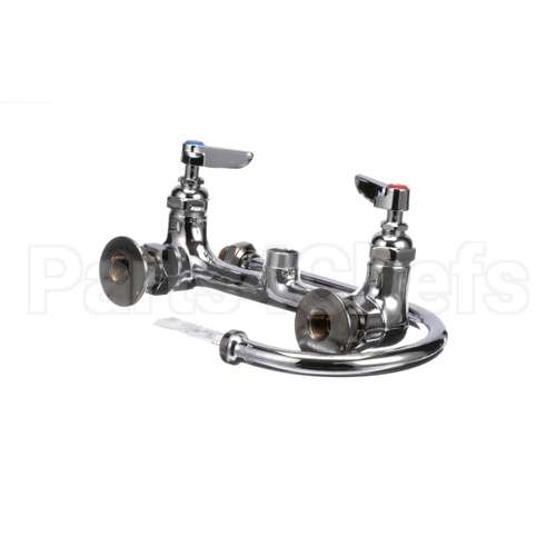 B-0331 T&S Brass Faucet, Wall Mount, 8 Centers, Eternas,