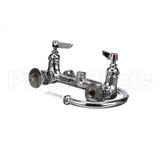 B-0331 T&S Brass Faucet, Wall Mount, 8 Centers, Eternas,