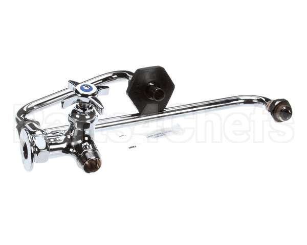 B-0592 T&S Brass Pot Filler, Wall Mount, Single Control,