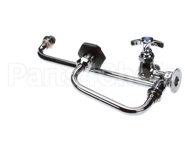 B-0592 T&S Brass Pot Filler, Wall Mount, Single Control,