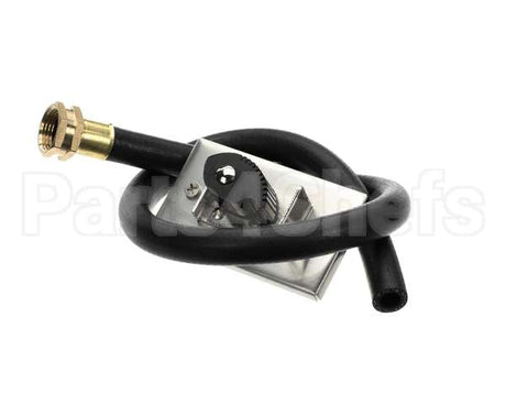 B-0654 T&S Brass Hose Hanger, Stainless Steel, Spring-Loa