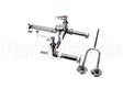 B-0655-BSTP T&S Brass Service Sink Faucet Wall Mount 8 Cente
