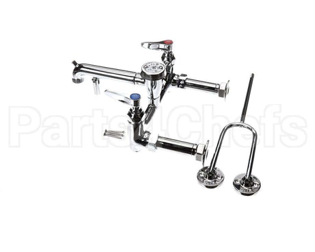 B-0655-BSTP T&S Brass Service Sink Faucet Wall Mount 8 Cente