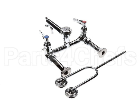B-0655-BSTP T&S Brass Service Sink Faucet Wall Mount 8 Cente