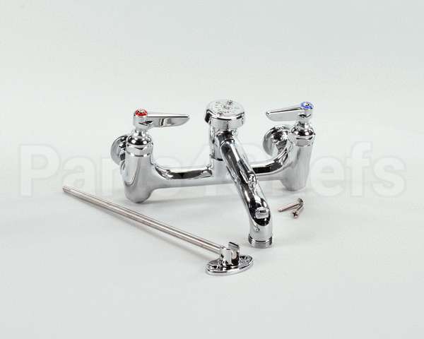 B-0665-BSTP T&S Brass Service Sink Faucet, Wall Mount, 8 Cente