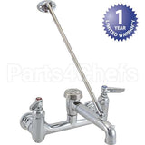 B-0665-BSTPMM Compatible TS Brass Faucet 8" Wall Mount Ser Vice Sink T&S