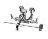B-0667-POL T&S Brass Service Sink Faucet, Wall Mount, Adjusta