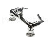 B-0672-POL T&S Brass Service Sink Faucet Wall Mount 8 Cente