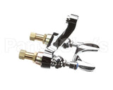 B-0890 T&S Brass Lavatory Faucet, 4 Deck Mount, Cast Spou
