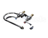 B-0892-LF12-CR4 T&S Brass 4 Centerset Faucet Ceramas 4 Wristact