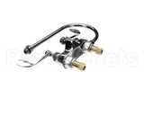 B-0892-LF12-CR4 T&S Brass 4 Centerset Faucet Ceramas 4 Wristact