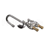 B-0892 T&S Brass Medical Fct, 4 Deck Mt, Swivel/Rigid Goo
