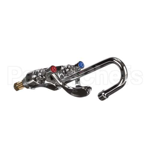 B-0892 T&S Brass Medical Fct, 4 Deck Mt, Swivel/Rigid Goo