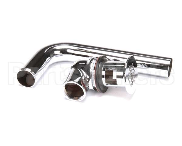 B-0898-OF T&S Brass Grid Drain Assembly, Offset, Polished Ch