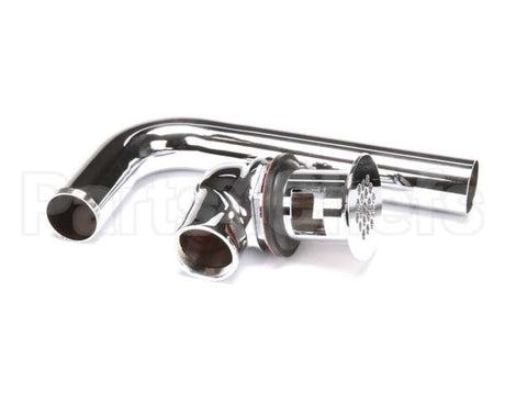 B-0898-OF T&S Brass Grid Drain Assembly, Offset, Polished Ch