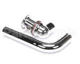 B-0898-OF T&S Brass Grid Drain Assembly, Offset, Polished Ch