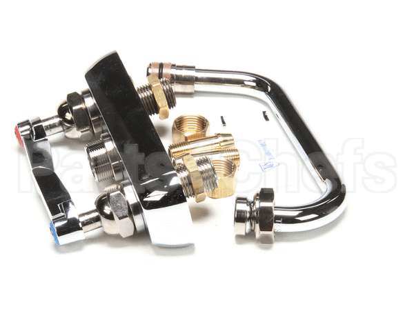 B-1100 T&S Brass Workboard Faucet, Deck Mount, 3-1/2 Cent
