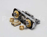 B-1110-LN T&S Brass Workboard Faucet, Deck Mount, 4 Centers,
